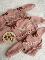 Personalised Cupcake Cardigans- Hand knit