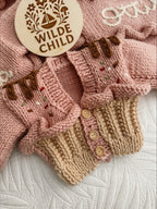 Personalised Cupcake Cardigans- Hand knit